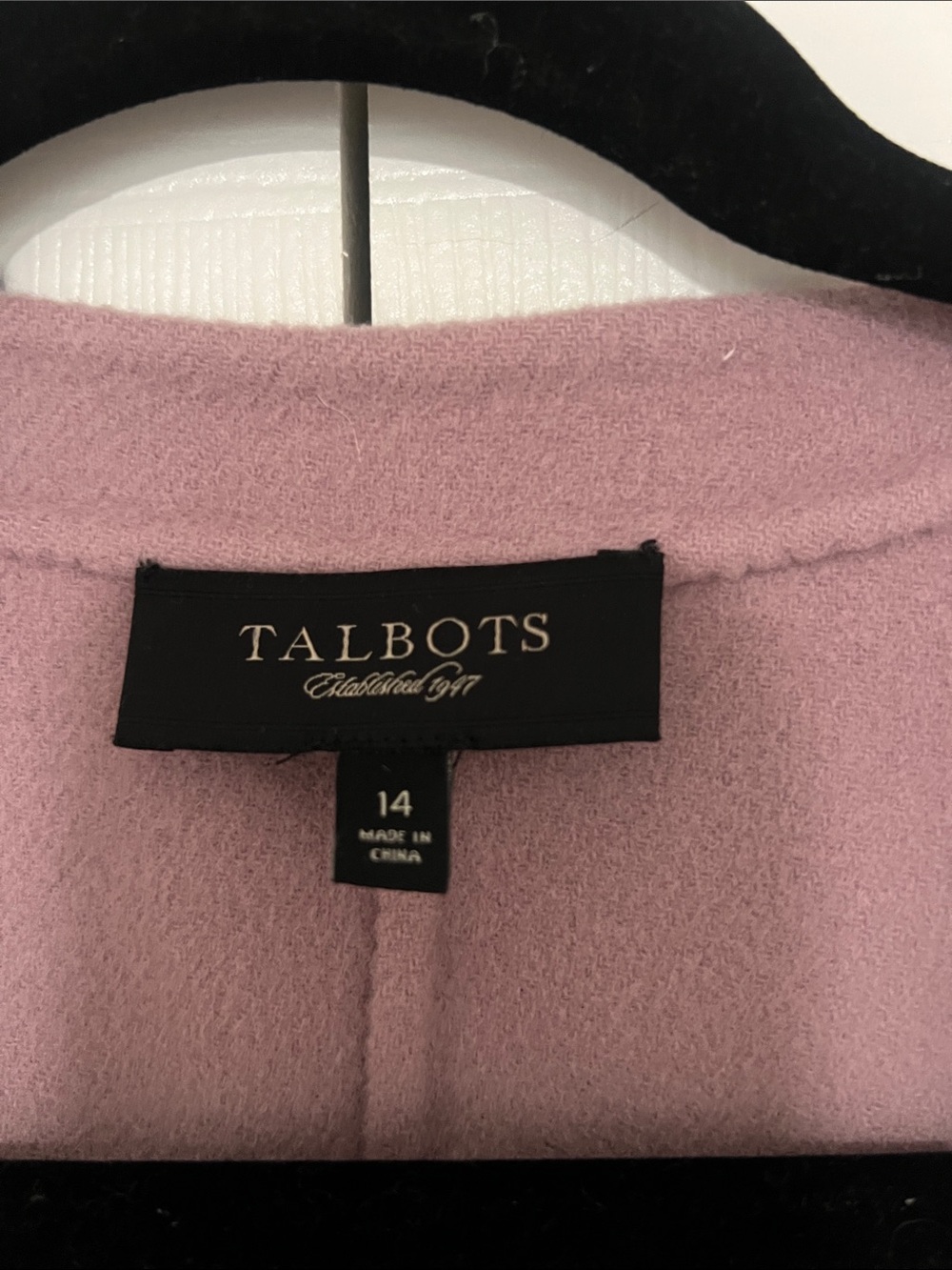 Talbots Mauve Ruffle-Front Cropped Jacket - Picture 2 of 3